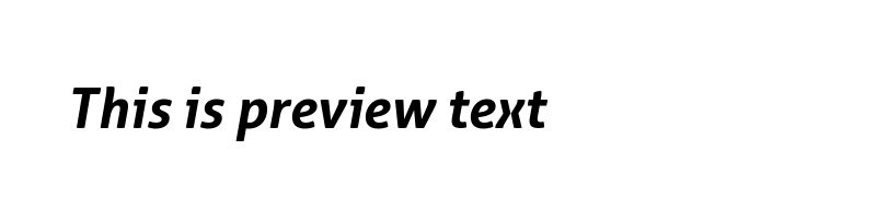 font preview of Aller Bold Italic