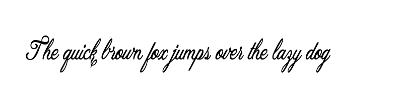 font preview of allicia personal use