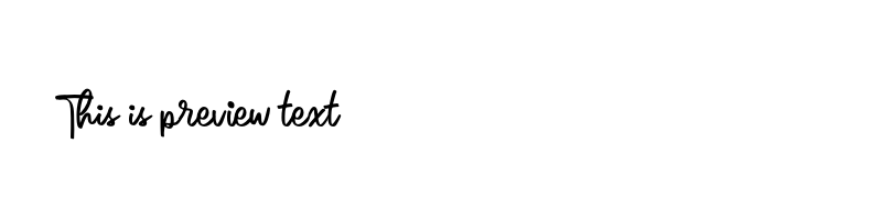 font preview of Allor Script Regular