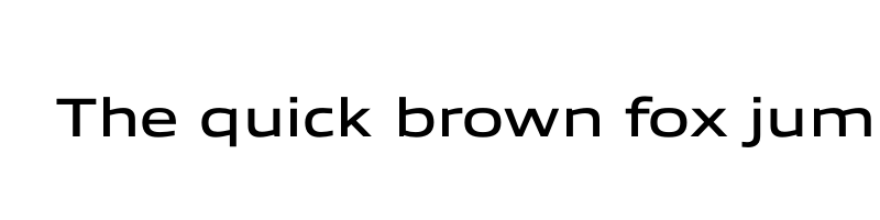 font preview of allumi std extended light bold