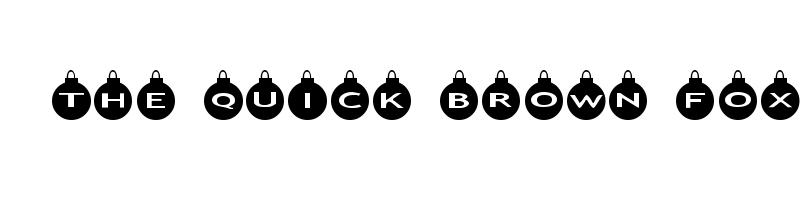 font preview of alphashapes xmas balls