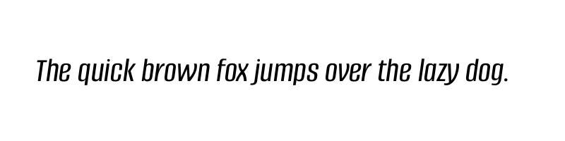 font preview of alumni sans medium italic
