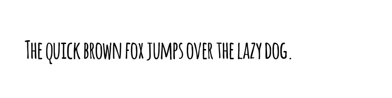 font preview of amatic bold
