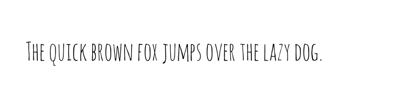font preview of amatic sc regular