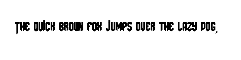 font preview of amazdoom left