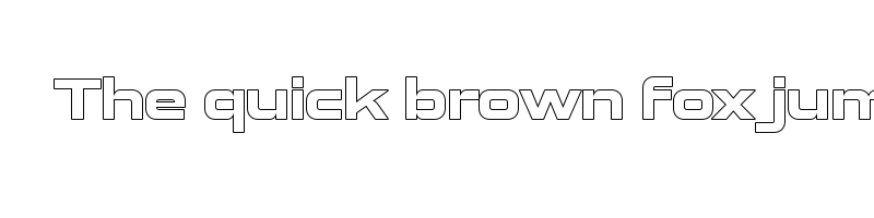 font preview of ambatah extrabold outline