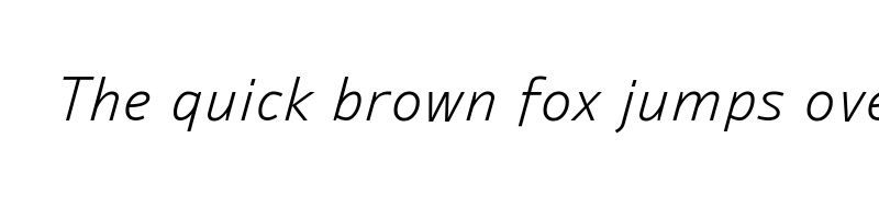 font preview of ambiguity normate light italic