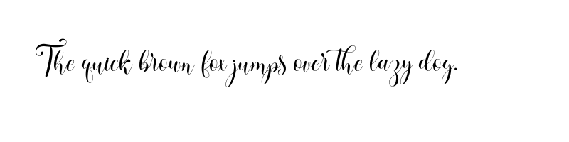 font preview of amellia script