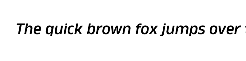 font preview of amfibia demi bold italic