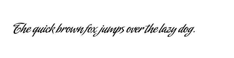 font preview of amorinda regular