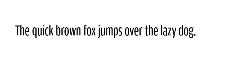 font preview of amplitude compressed