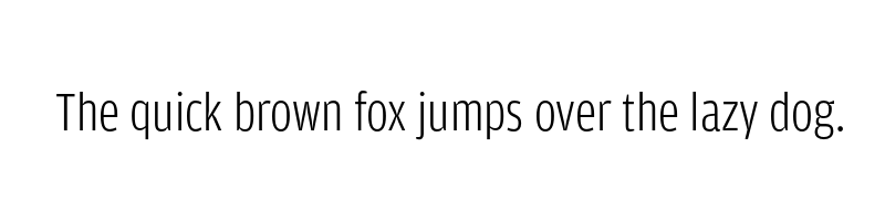 font preview of amplitude condensed light
