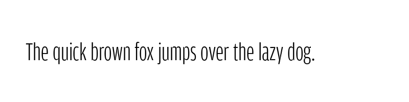 font preview of amplitudecompressed light