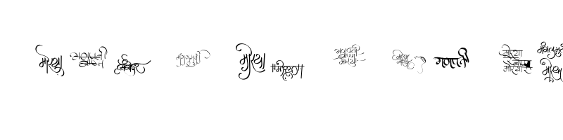 font preview of AMS Morya 01 Regular