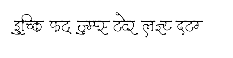font preview of AMS Tikiya 1 Regular