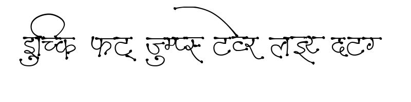 font preview of AMS Tikiya Regular