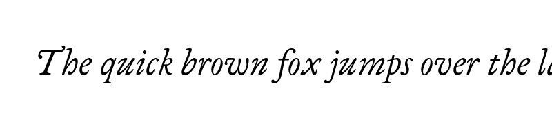 font preview of analogia italic
