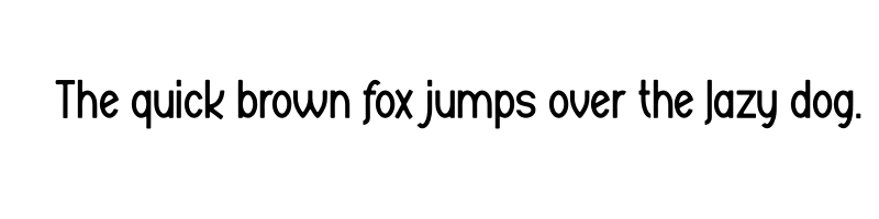 font preview of andak