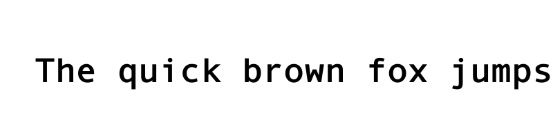 font preview of andale mono bold