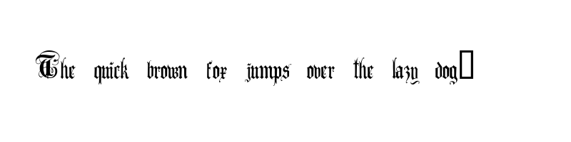 font preview of anglo text