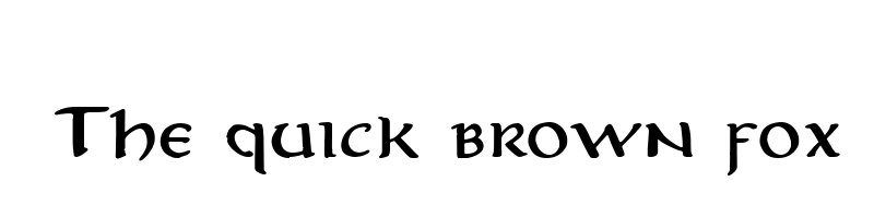 font preview of aniron