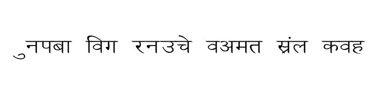 font preview of Ankit Wide Regular