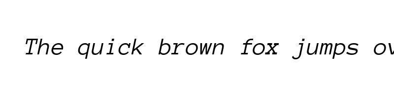 font preview of anonymous pro italic
