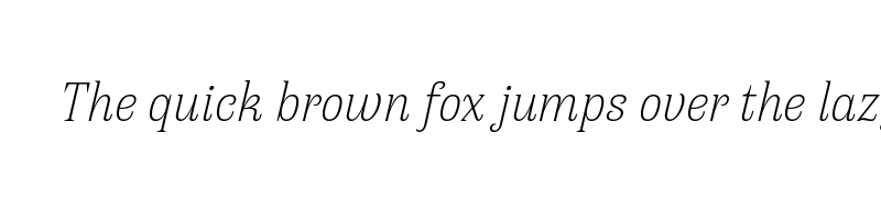 font preview of antica extra light italic