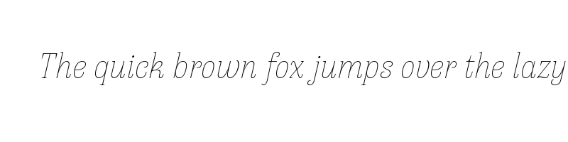 font preview of antica thin italic