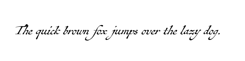 font preview of antiquarian scribe