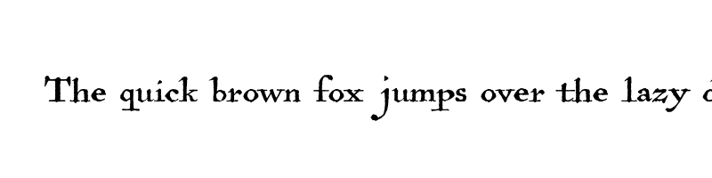 font preview of antiquarian