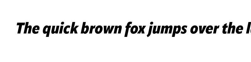 font preview of apparat condensed black italic