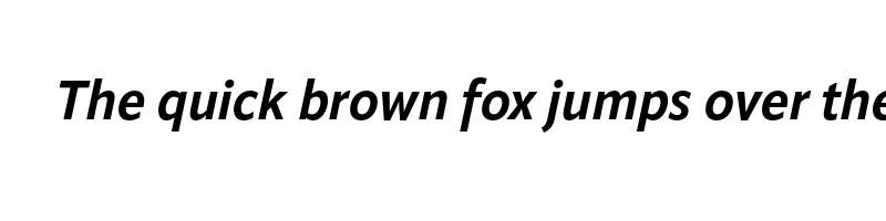 font preview of apparat semi condensed bold italic