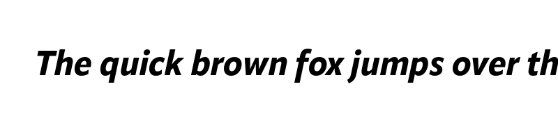 font preview of apparat semi condensed extrabold italic