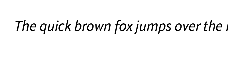 font preview of apparat semi condensed medium italic