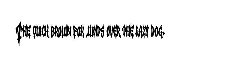 font preview of archaz negras