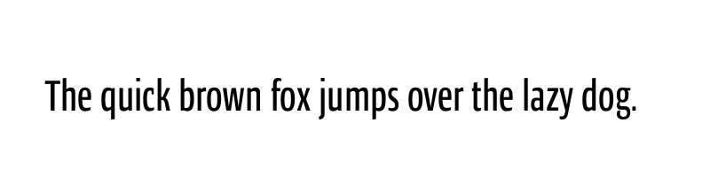 font preview of ardoise std compact light bold