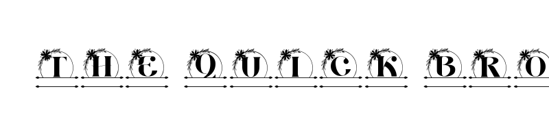 font preview of aria monogram line