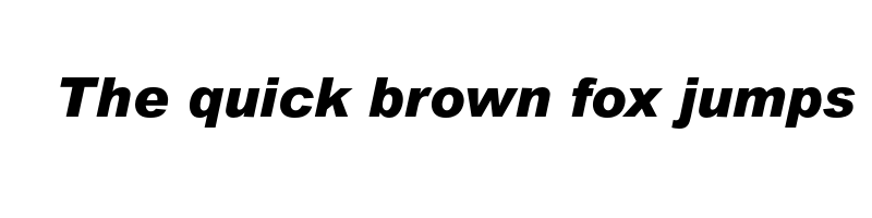 font preview of arial mt pro black italic