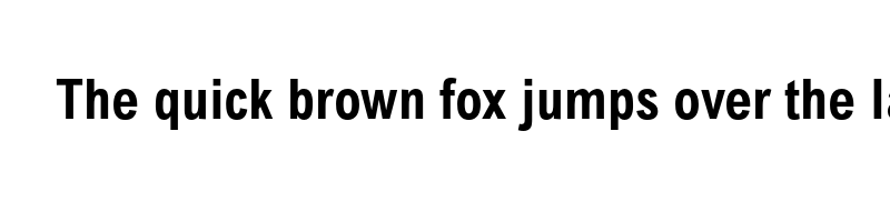 font preview of arial mt pro condensed bold