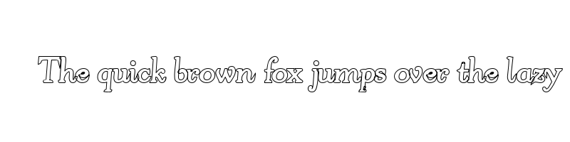 font preview of arm jolt script hollow