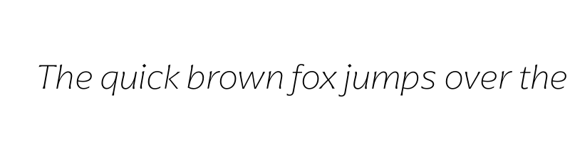 font preview of arpona thin