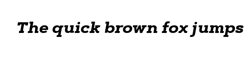 font preview of artegra slab bold italic