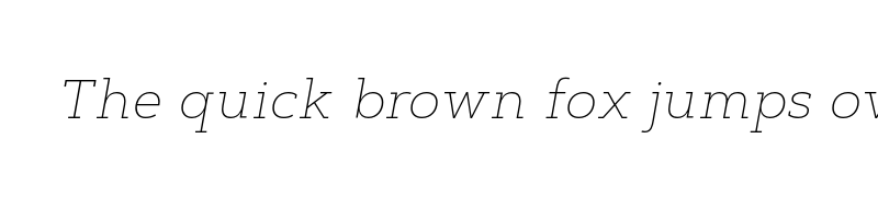 font preview of artegra slab thin italic
