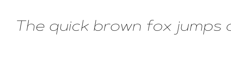 font preview of artegra soft extended thin italic