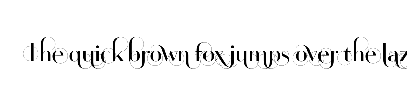 font preview of artis swing light