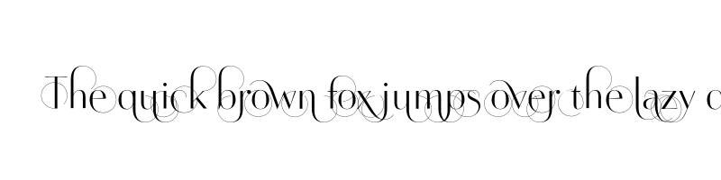 font preview of artis swing thin