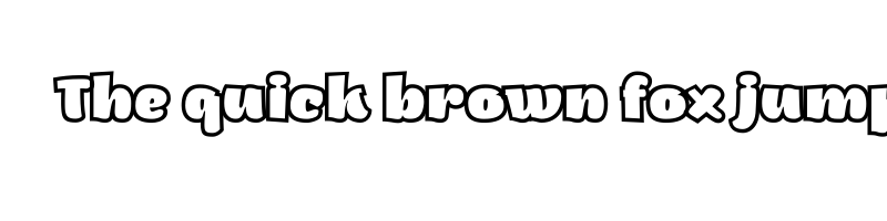 font preview of arturo trial heavy outline