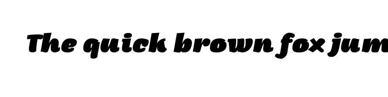 font preview of arturo trial heavyitalic