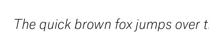font preview of atlas grotesk thin italic demo